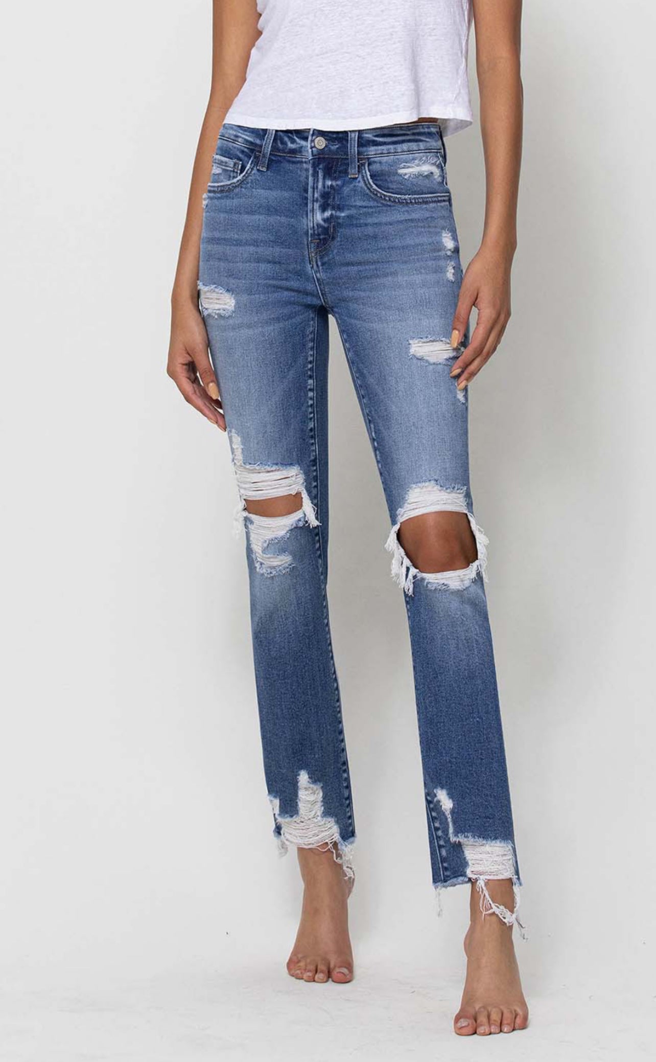 Flying monkey ripped jeans