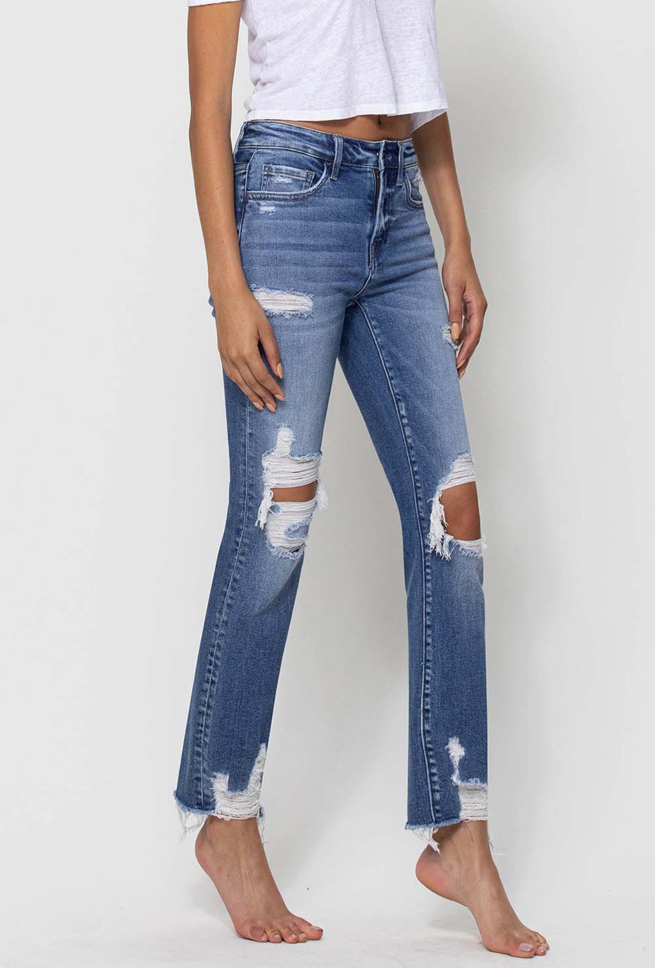 Flying monkey ripped jeans